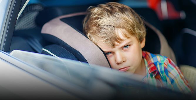 Bambini e mal d’auto, i consigli